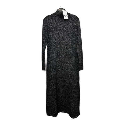 Dress Casual Maxi By Zara In Charcoal, Size: L