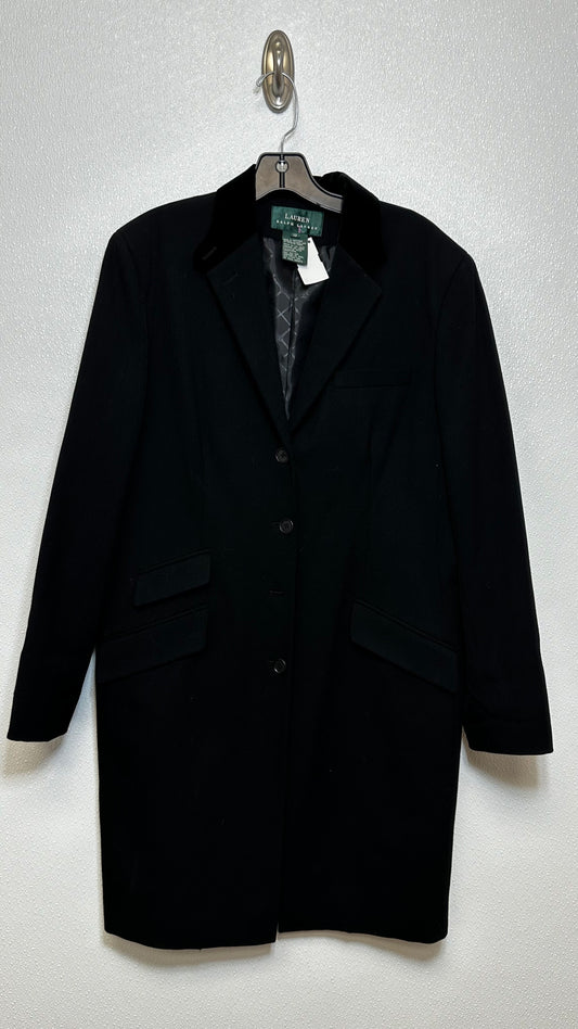 Coat Trenchcoat By Ralph Lauren In Black, Size: 12