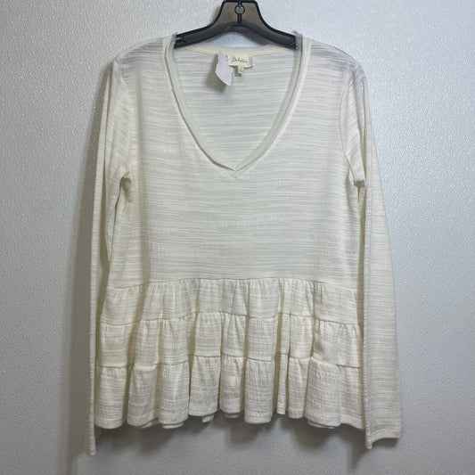 Top Long Sleeve By Deletta In Cream, Size: S