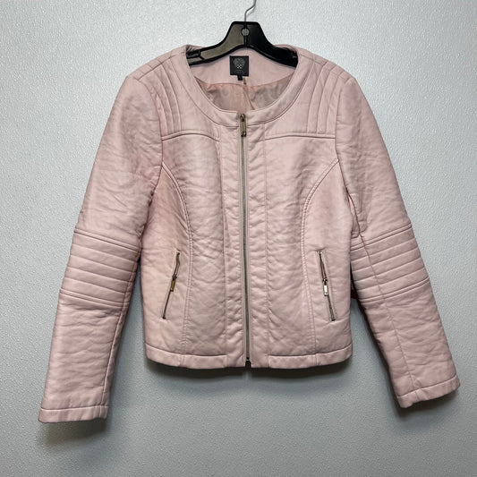 Jacket Moto By Vince Camuto In Pink, Size: L