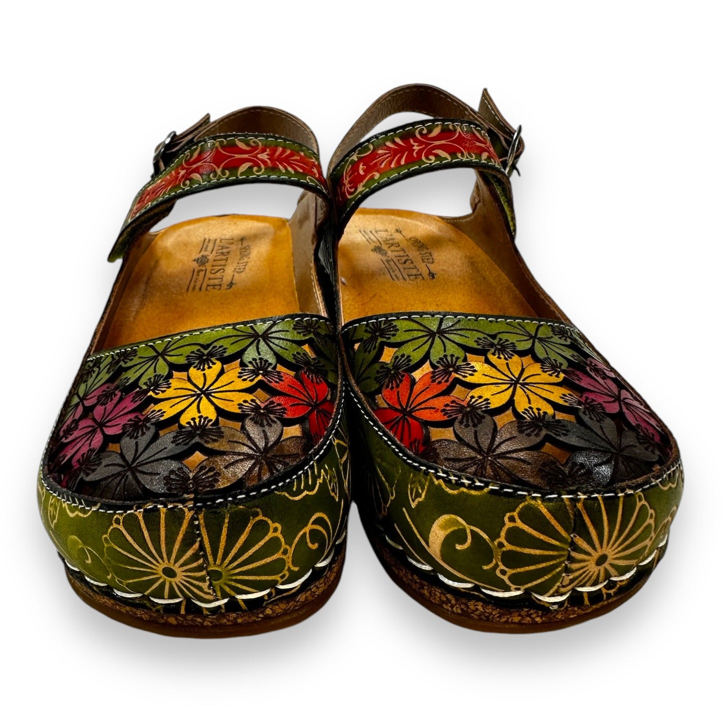 Sandals Flats By Spring Step In Multi-colored, Size: 6