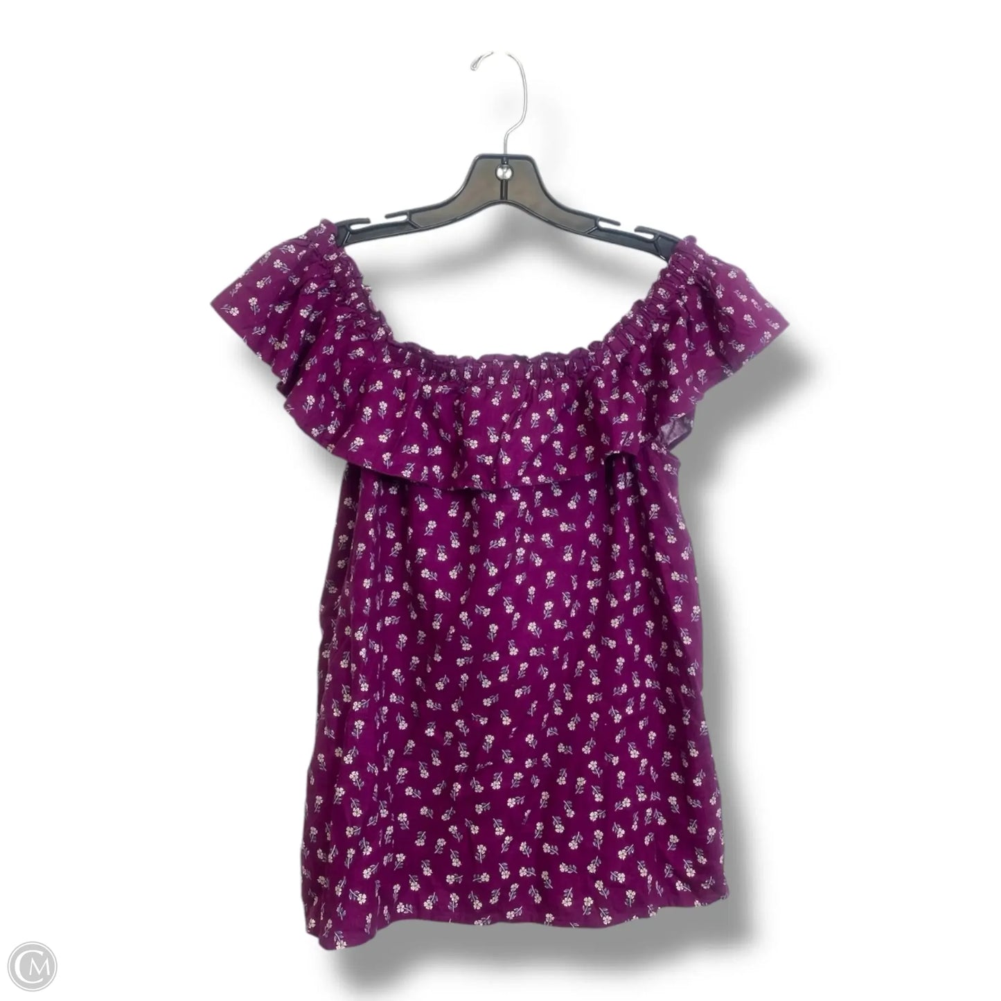 Top Sleeveless By Loft In Purple, Size: S