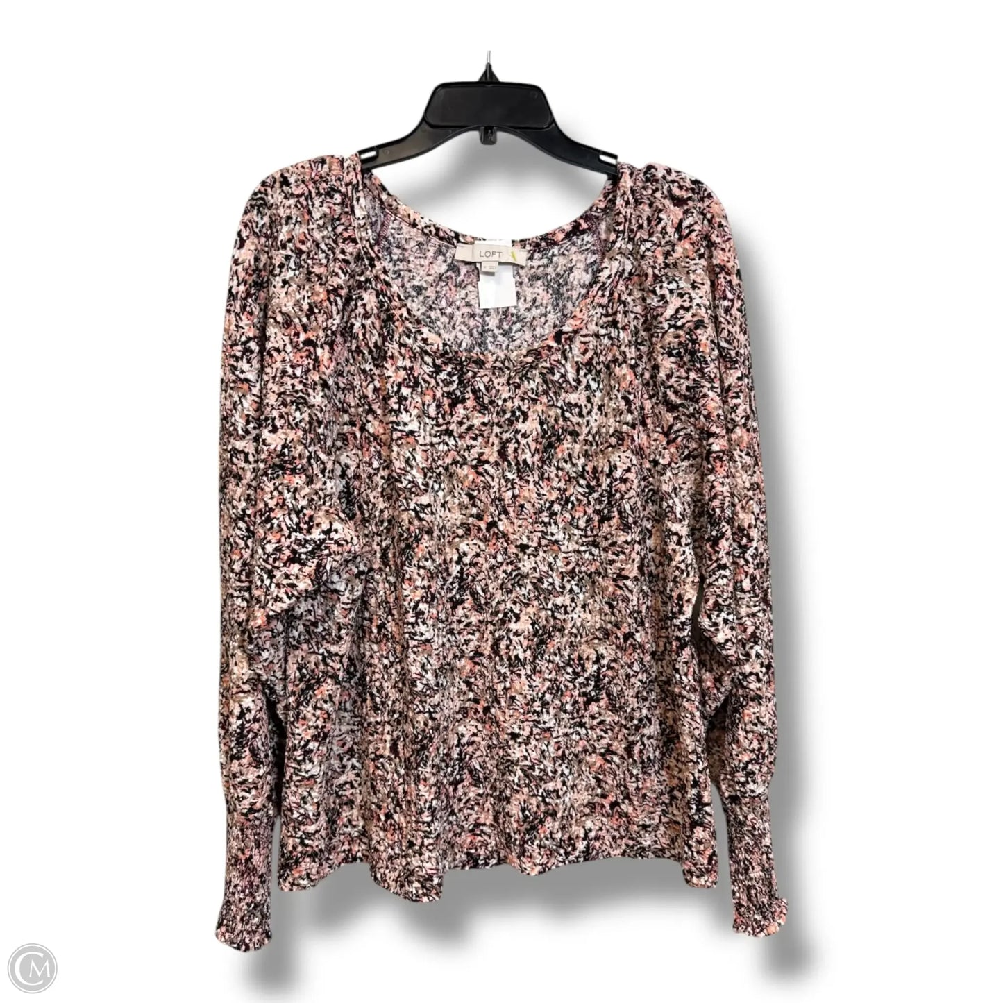Top Long Sleeve By Loft In Multi-colored, Size: Xl
