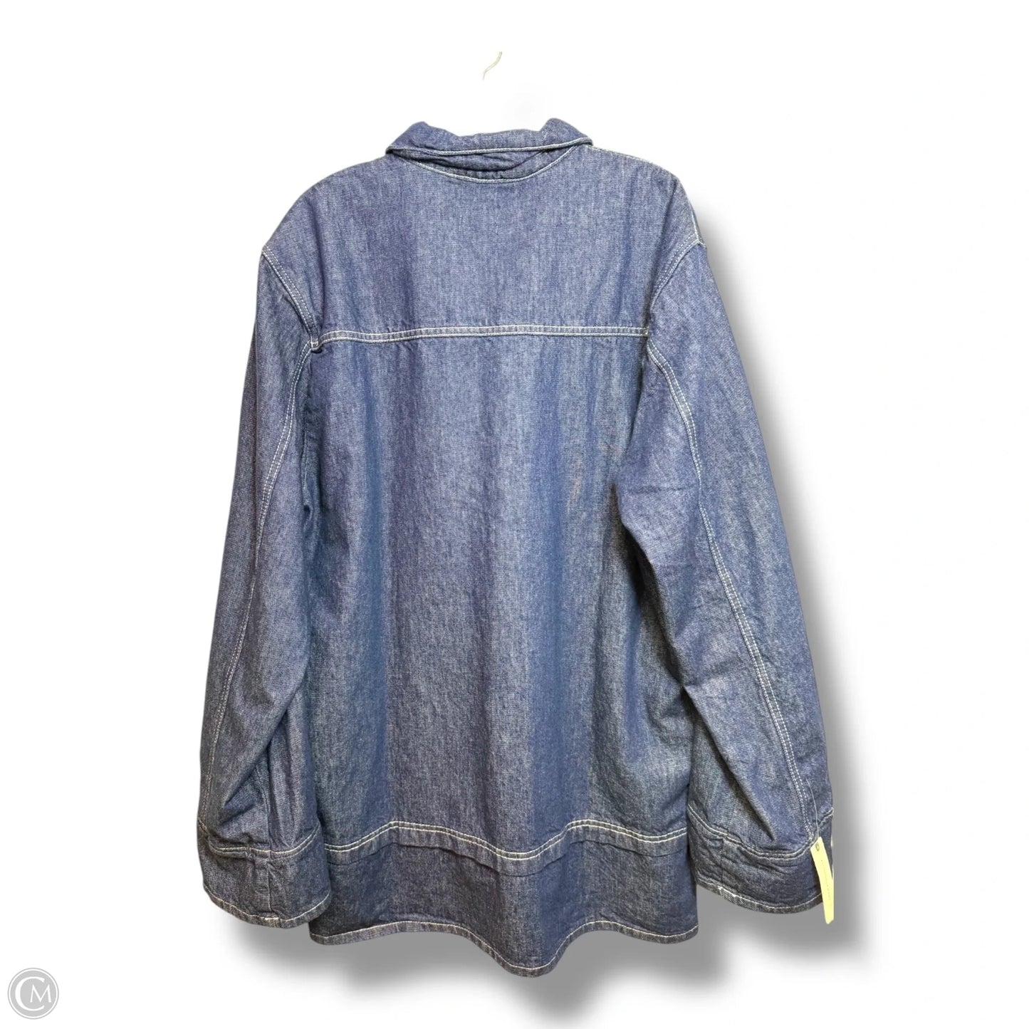 Oversized Jacket Denim By Pilcro In Blue Denim, Size: Xl