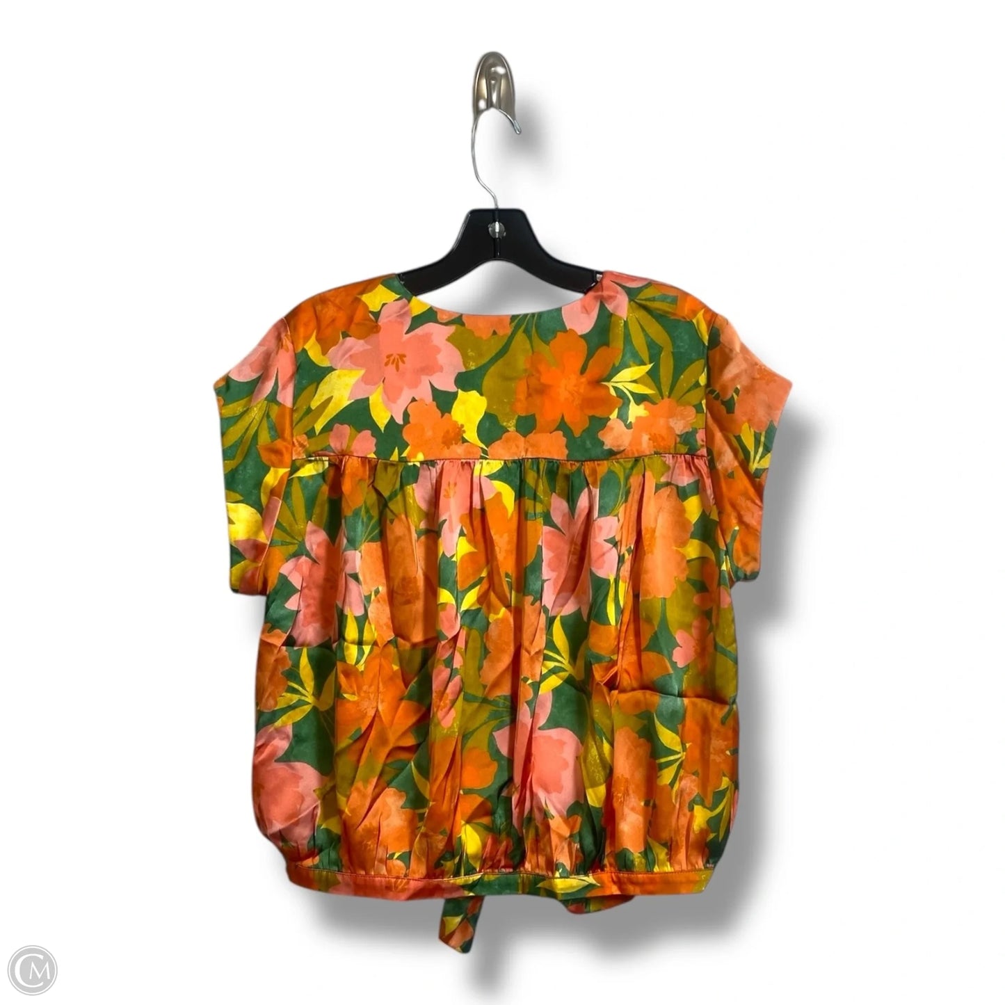 Top Short Sleeve By Dr2 In Orange, Size: L