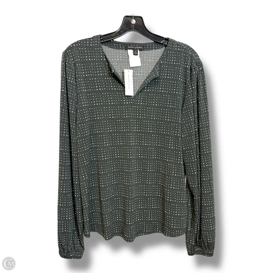 Top Long Sleeve By Banana Republic In Grey, Size: M