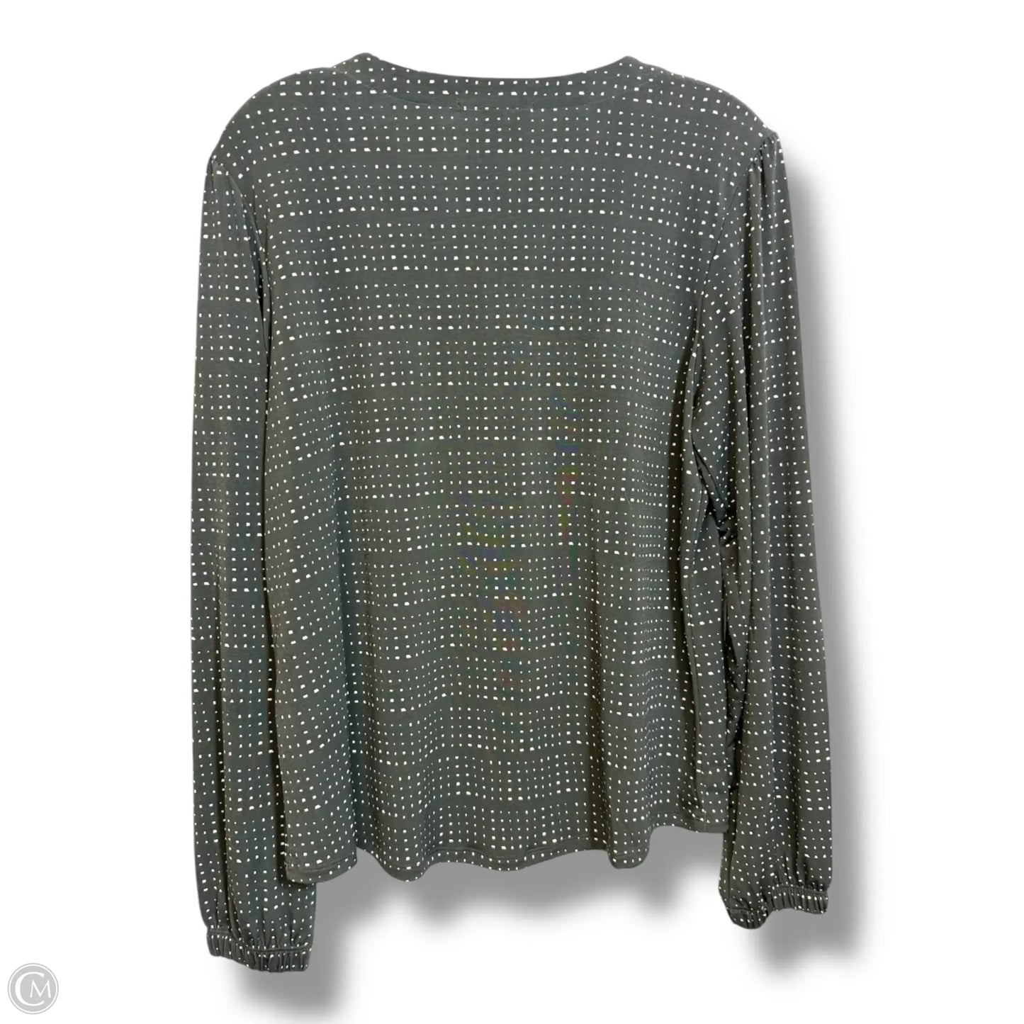 Top Long Sleeve By Banana Republic In Grey, Size: M