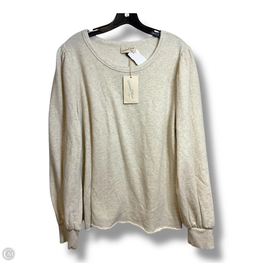 Top Long Sleeve Basic By Universal Thread In Tan, Size: Xl