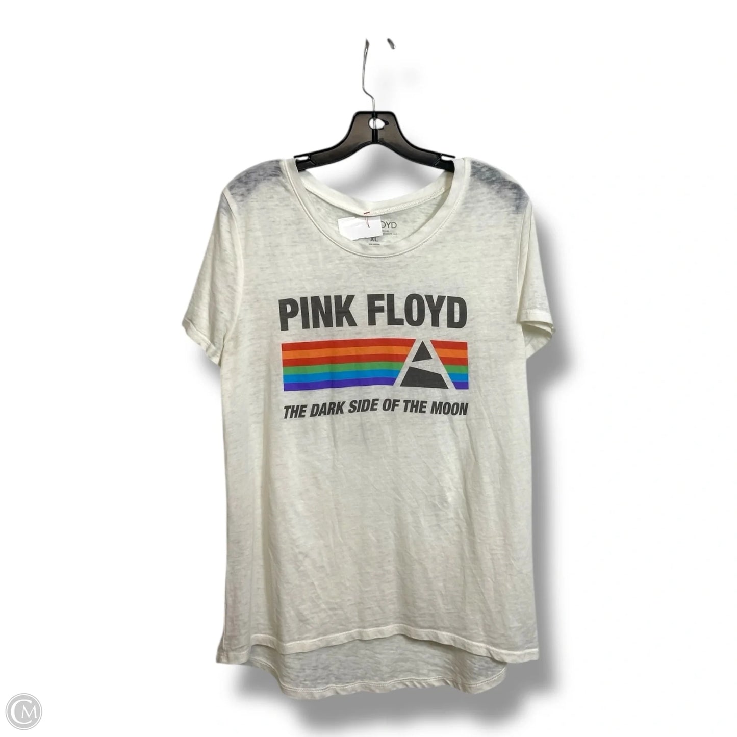 Pink Floyd Top Short Sleeve Basic By Clothes Mentor In White, Size: Xl