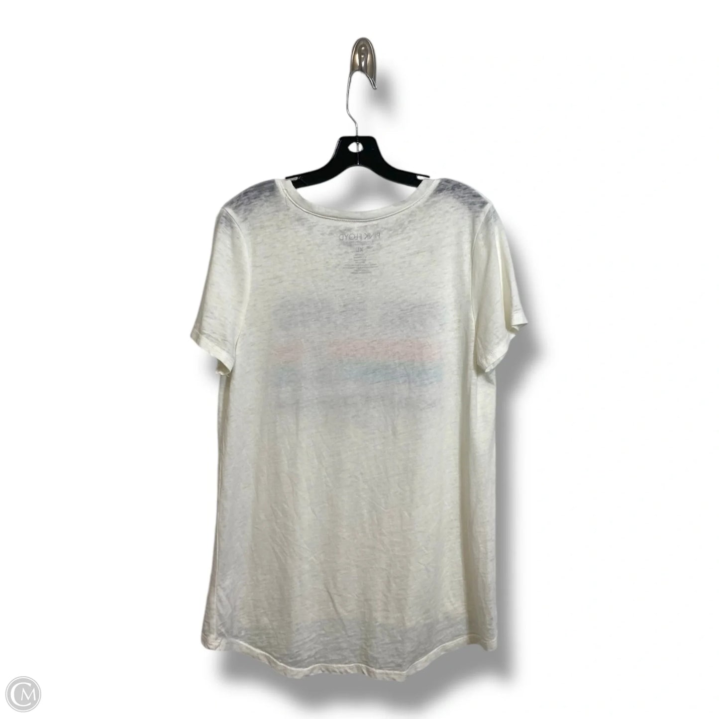 Pink Floyd Top Short Sleeve Basic By Clothes Mentor In White, Size: Xl