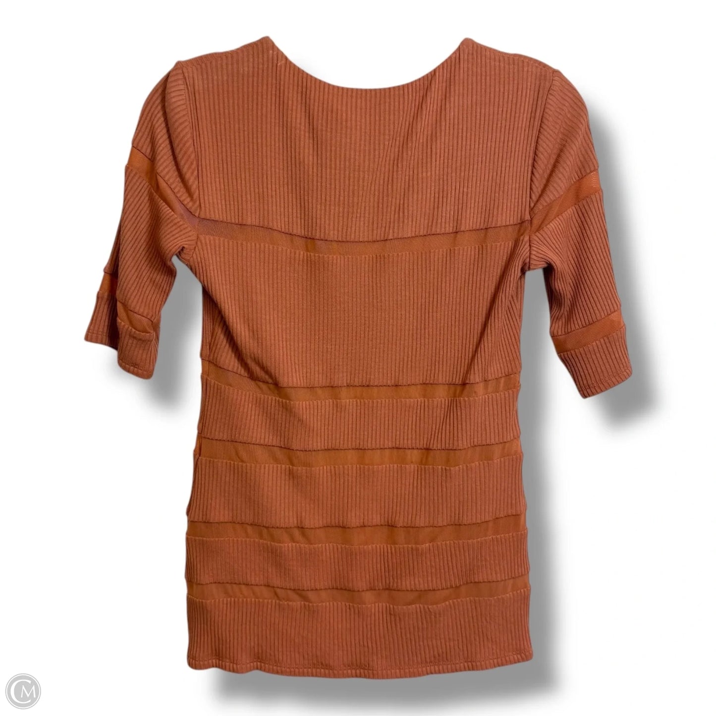 Top Short Sleeve By Bailey 44 In Orange, Size: M