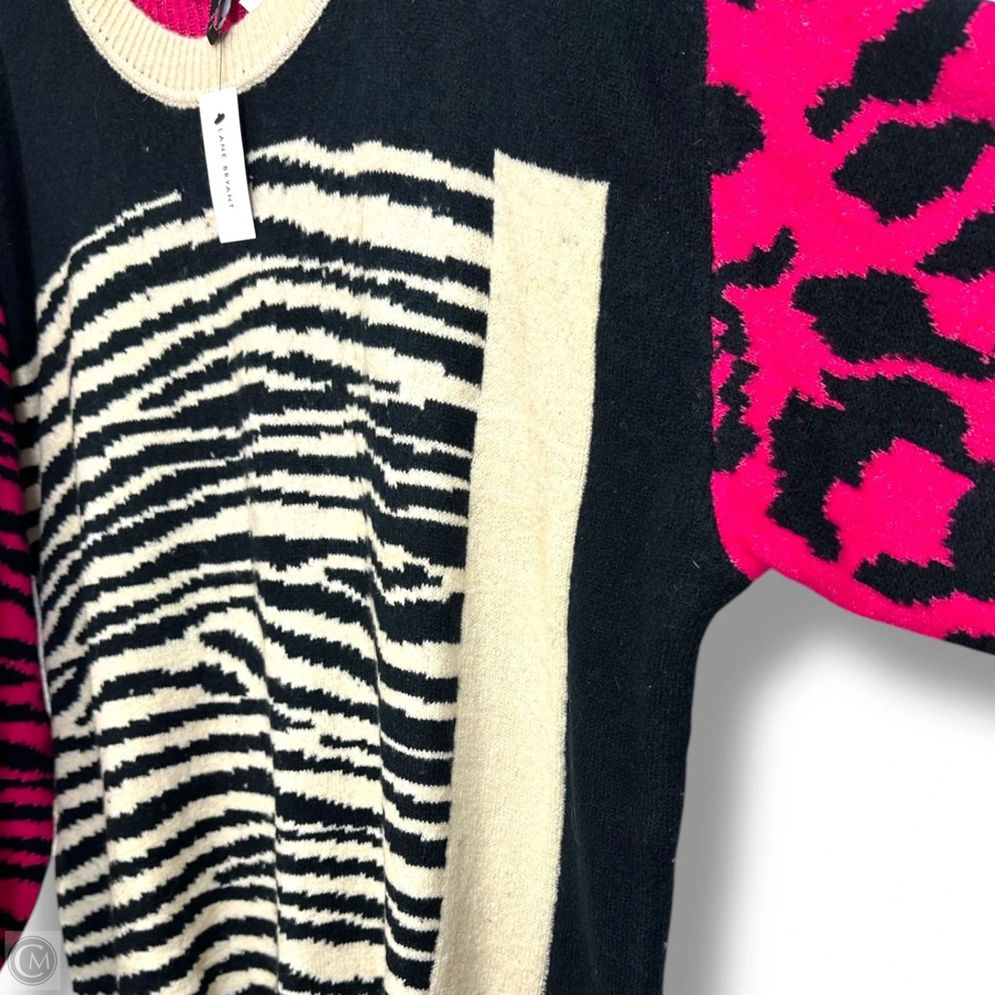 Sweater By Lane Bryant In Animal Print, Size: 2x