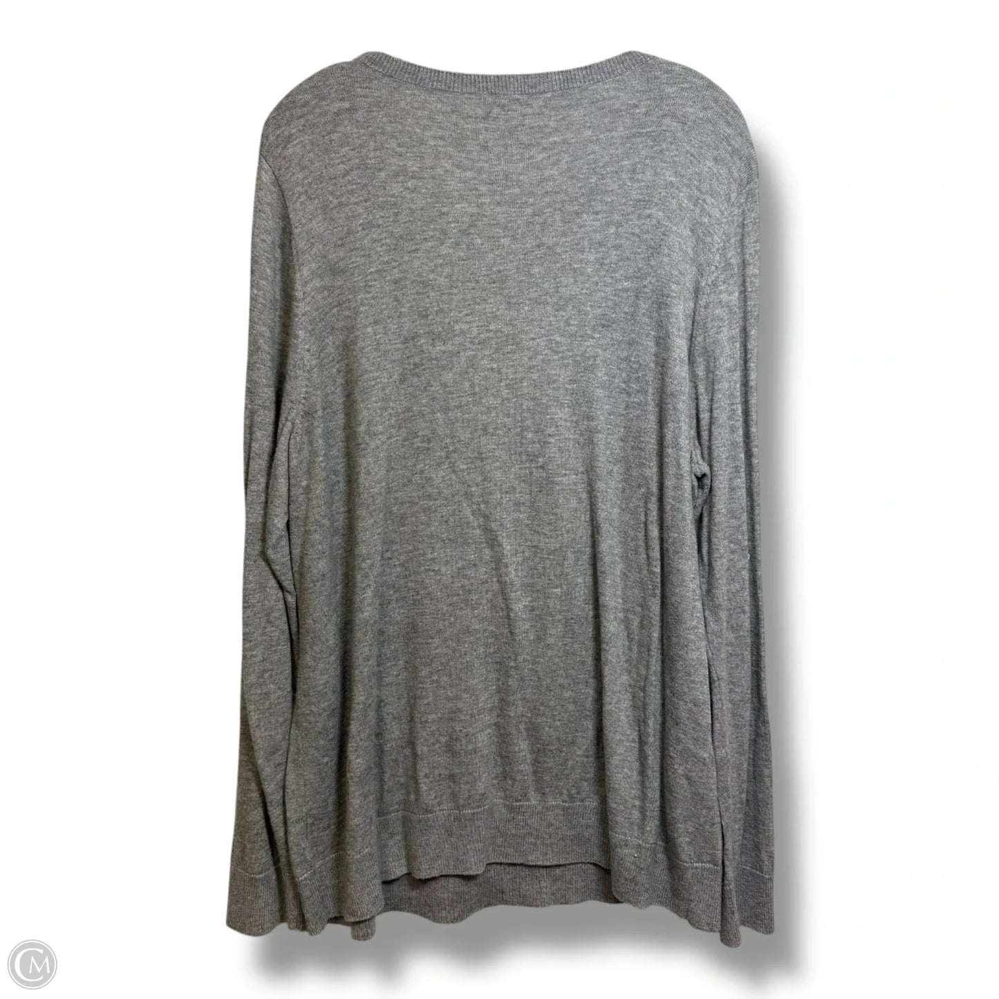 Holiday polar bear Top Long Sleeve By Talbots In Grey, Size: 2x