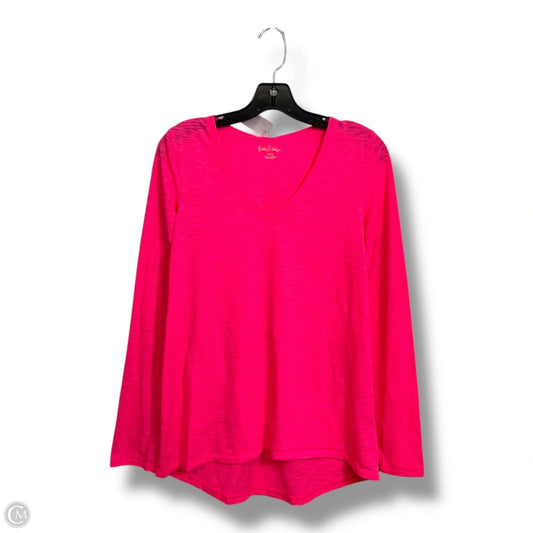 Top Long Sleeve Designer By Lilly Pulitzer In Pink, Size: Xxs