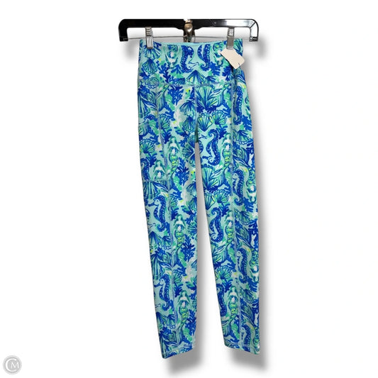 Pants Designer By Lilly Pulitzer In Blue & Green, Size: Xxs