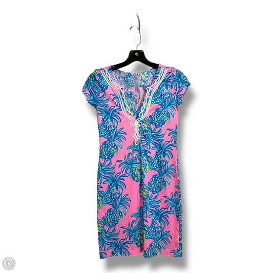 Dress Designer By Lilly Pulitzer In Pink & Yellow, Size: Xxs