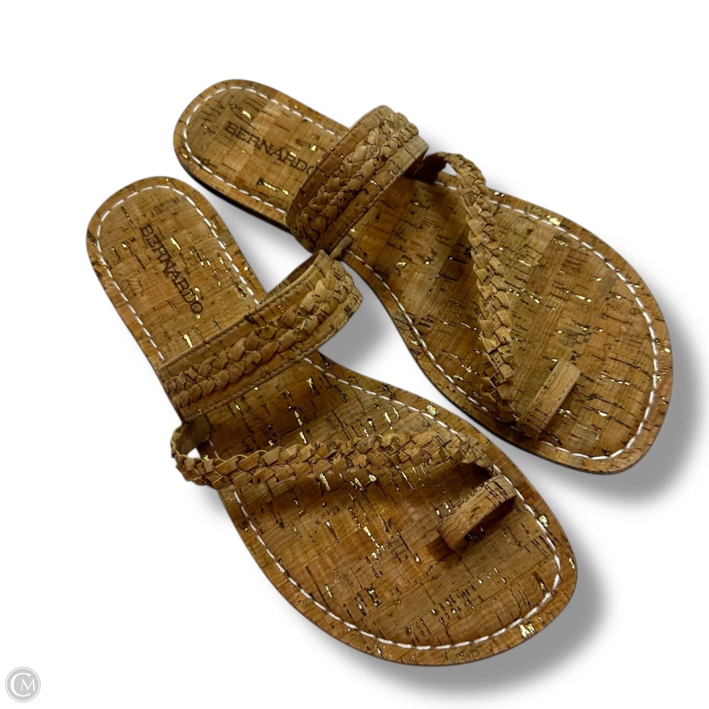 Sandals Flip Flops By Bernardo In Tan, Size: 10