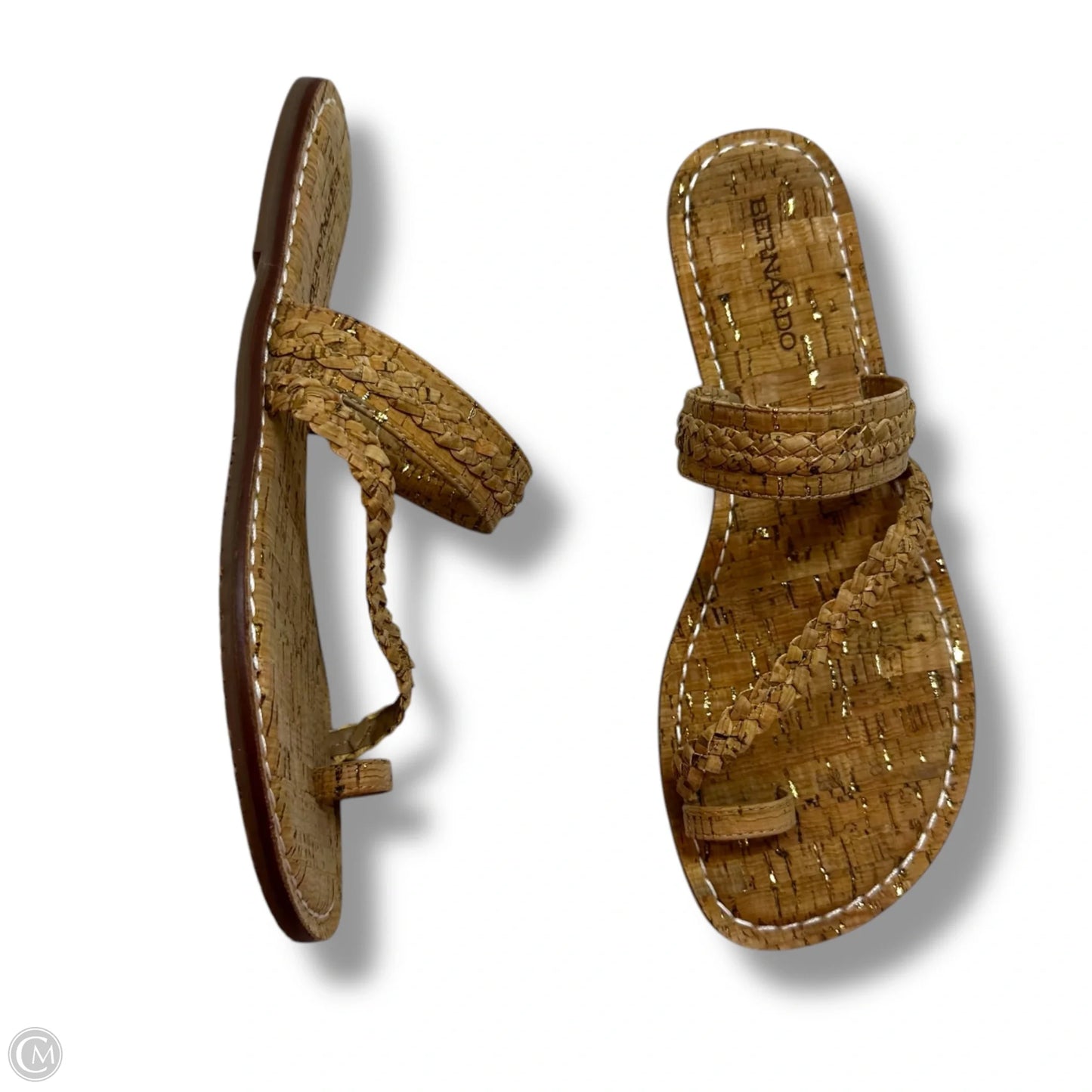 Sandals Flip Flops By Bernardo In Tan, Size: 10