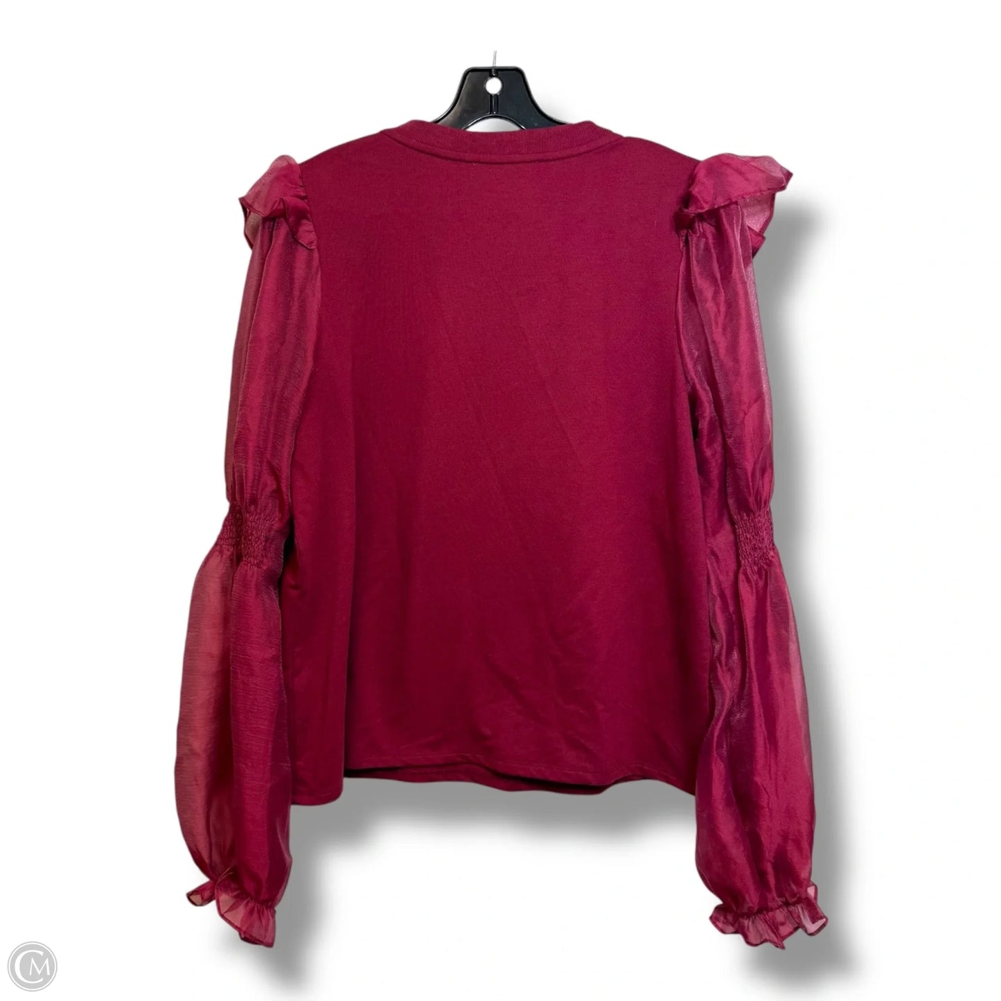 Top Long Sleeve By Anthropologie In Red, Size: Xl