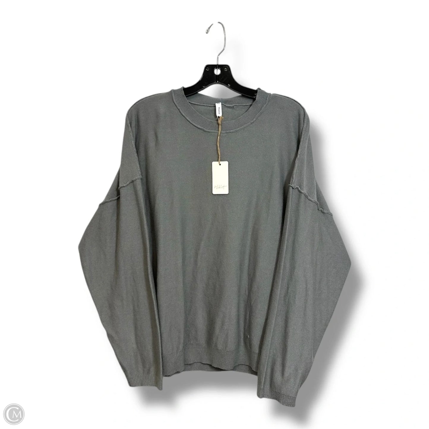 Top Long Sleeve Basic By Wishlist In Grey, Size: S