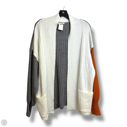 Cardigan By Ee Some In Orange & White, Size: S