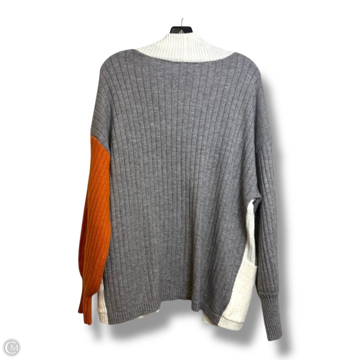 Cardigan By Ee Some In Orange & White, Size: S