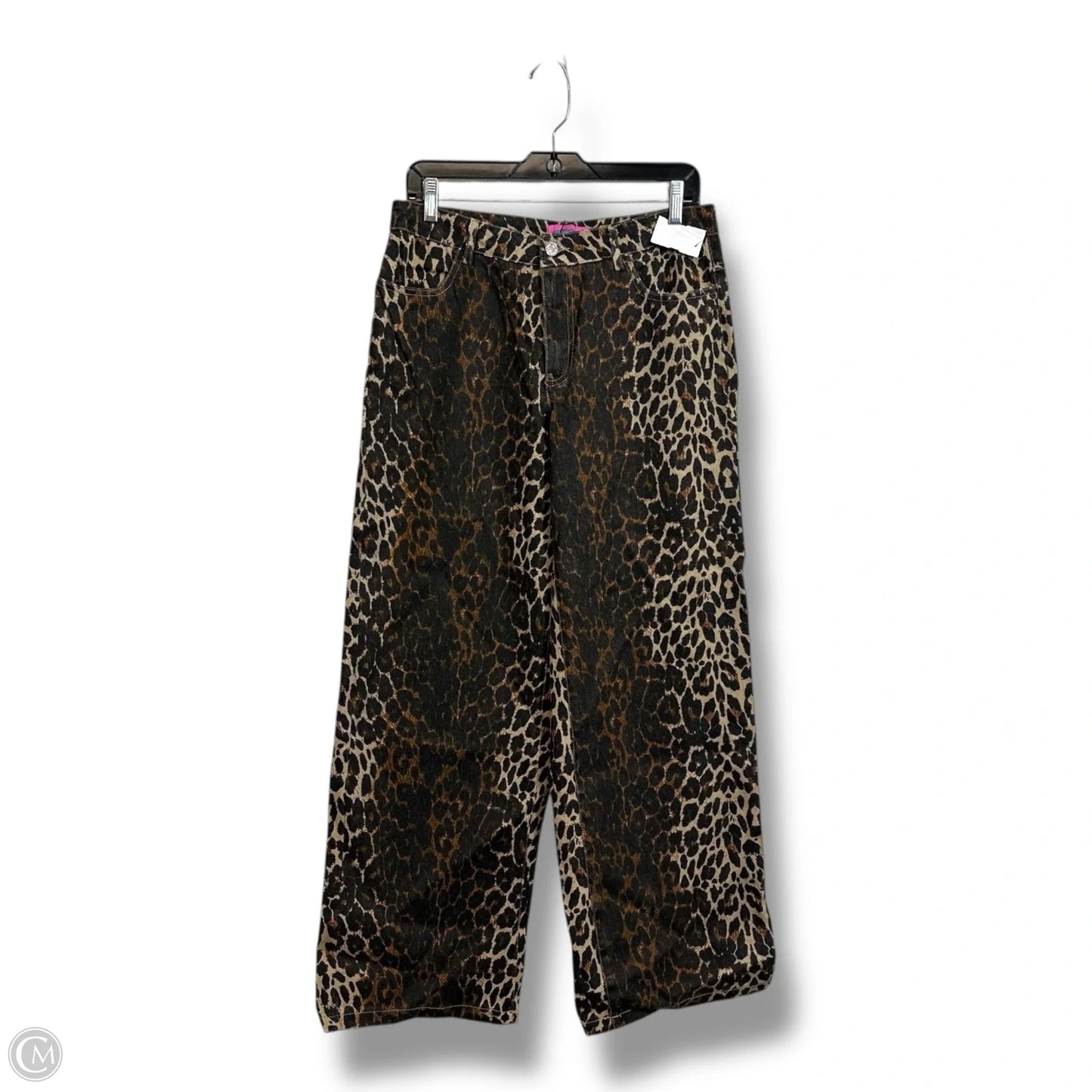 Jeans Boot Cut By EDIKTED In Leopard Print, Size: M