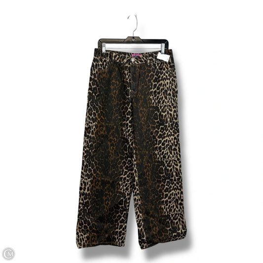 Jeans Boot Cut By EDIKTED In Leopard Print, Size: M