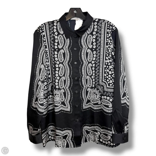 Top Long Sleeve By Loft In Paisley Print, Size: S