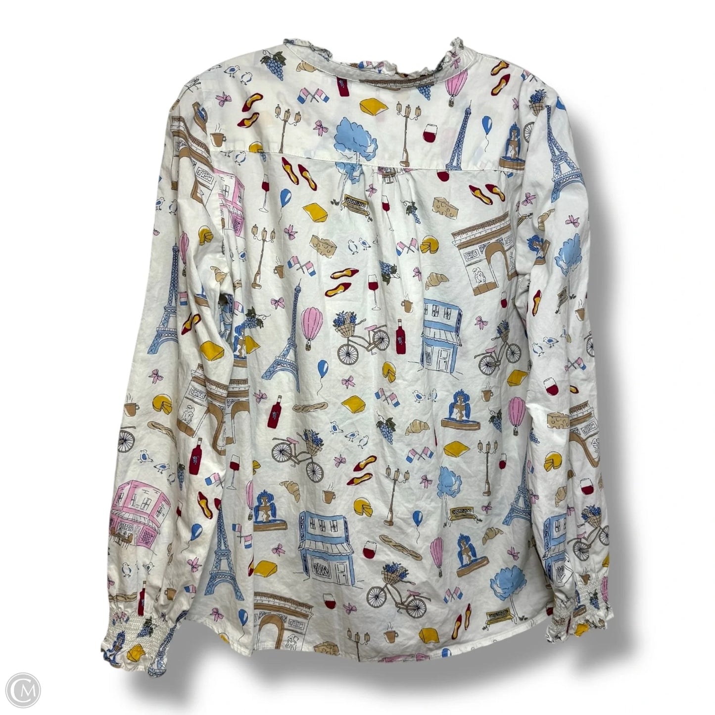 Top Long Sleeve By Talbots In Multi-colored, Size: L