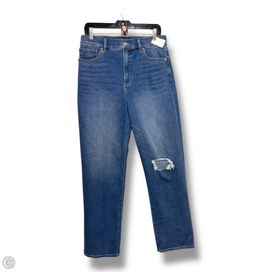 Jeans Wide Leg By Express In Blue Denim, Size: 10