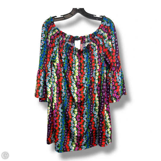 Dress Casual Short By Trina By Trina Turk In Floral Print, Size: Xl