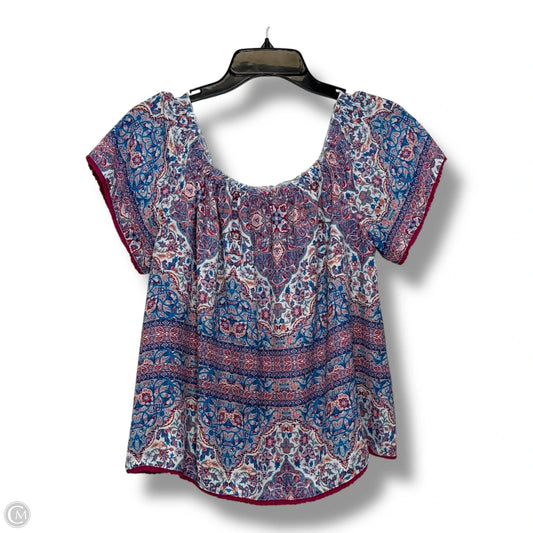 Top Short Sleeve By Cmf In Floral Print, Size: M