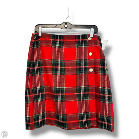 Skirt Midi By Talbots In Plaid Pattern, Size: 6