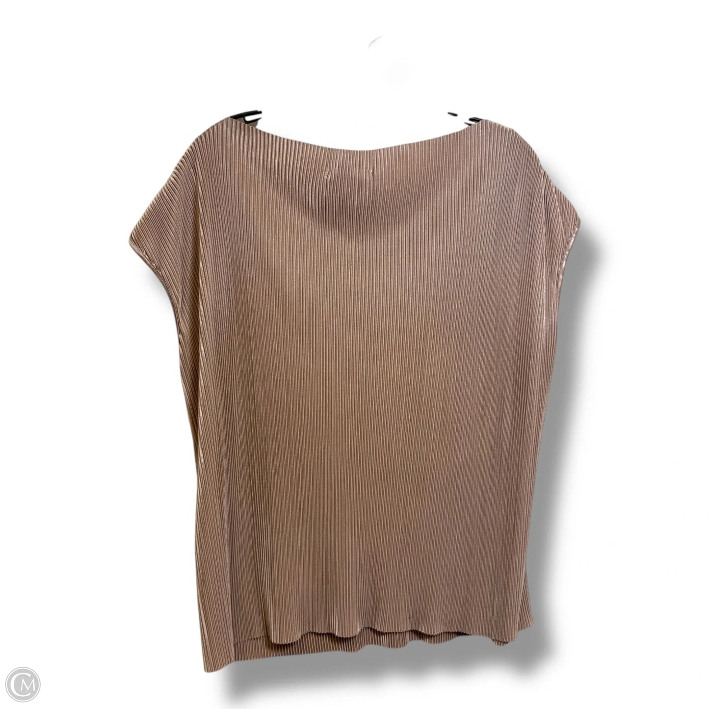 Top Sleeveless By Ro & De In Tan, Size: L