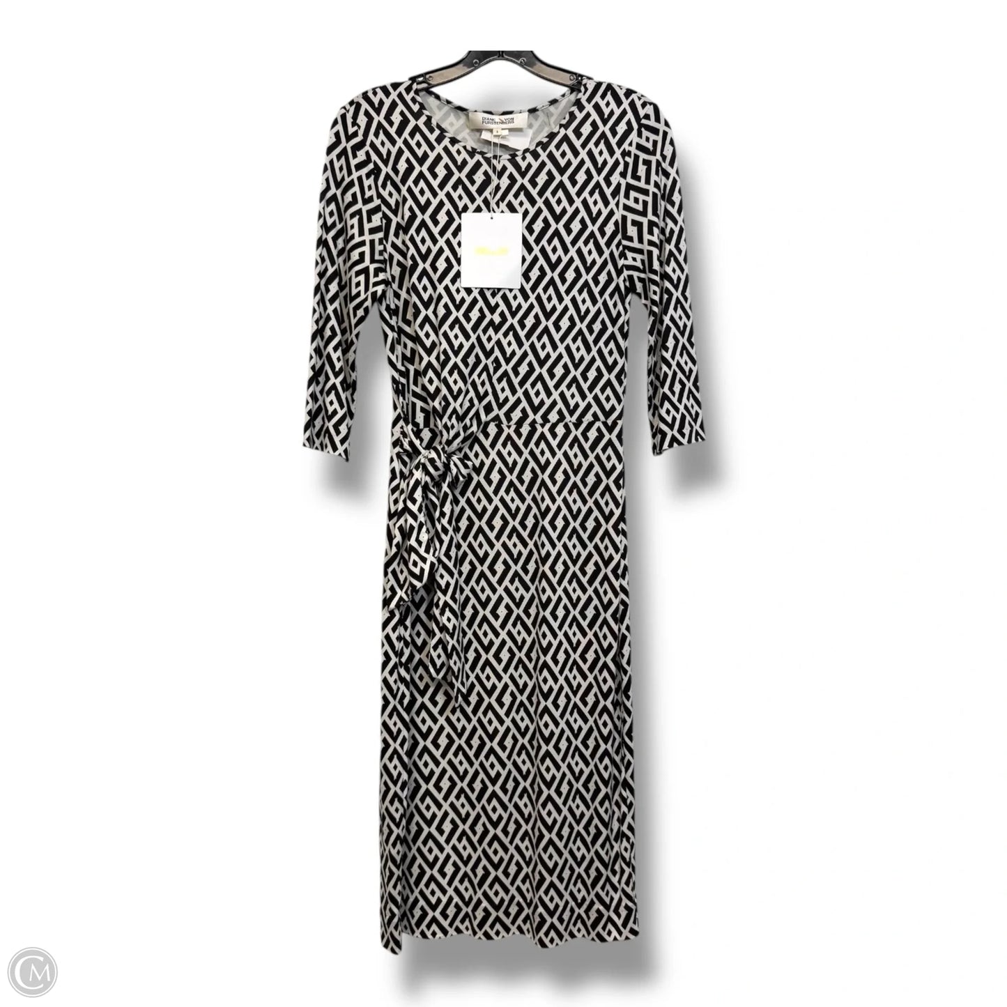 Dress Designer By Diane Von Furstenberg In Black & White, Size: S