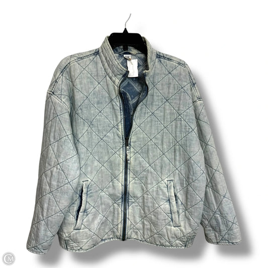 Jacket Denim By Gap In Blue Denim, Size: L