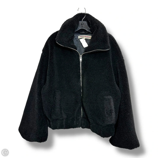 Jacket Faux Fur & Sherpa By Free People In Black, Size: M