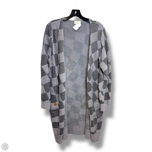 Cardigan By Simply Southern In Checkered Pattern, Size: S