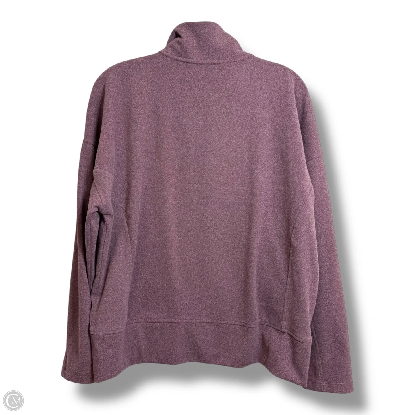 Athletic Jacket By Rbx In Maroon, Size: L