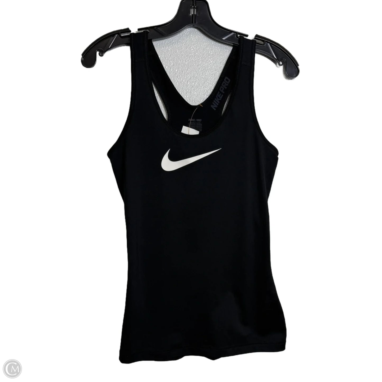 Athletic Tank Top By Nike Apparel In Black, Size: S