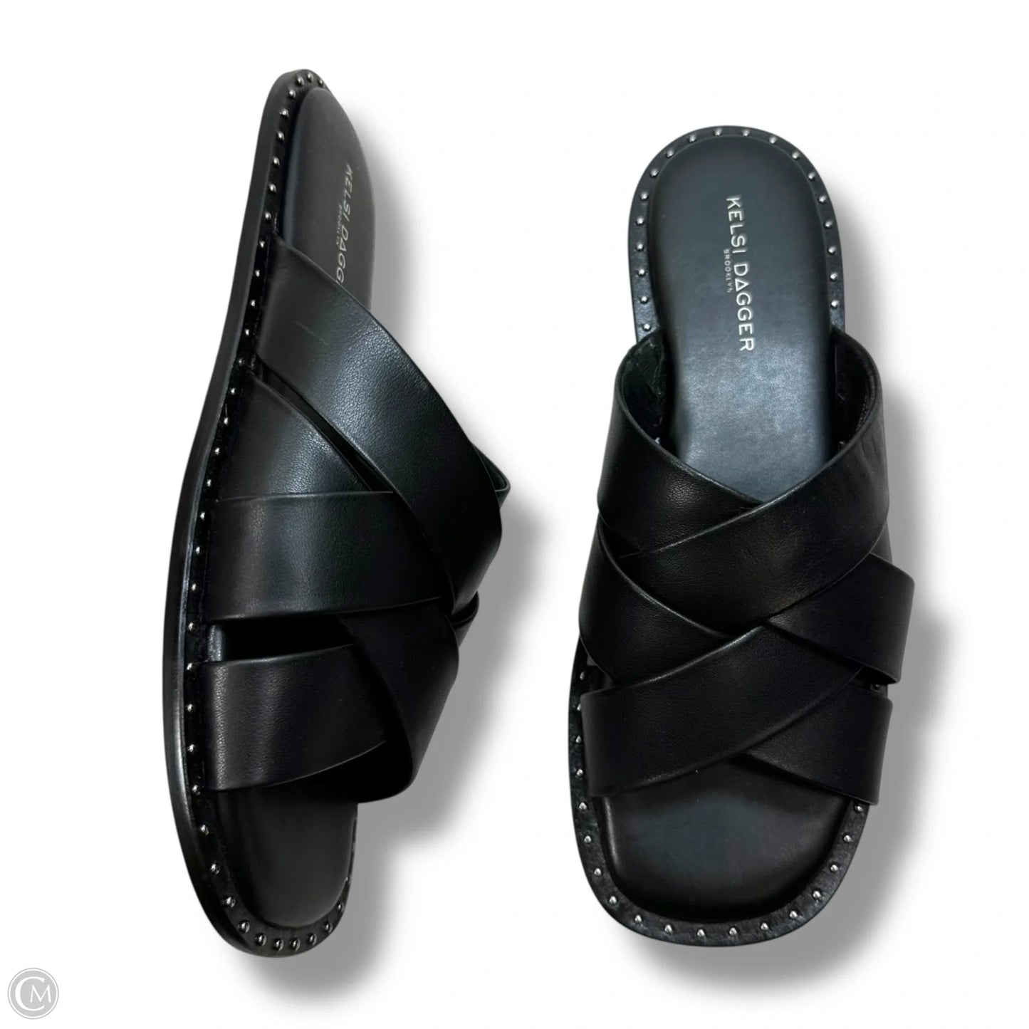 Sandals Flats By Kelsi Dagger In Black, Size: 8.5