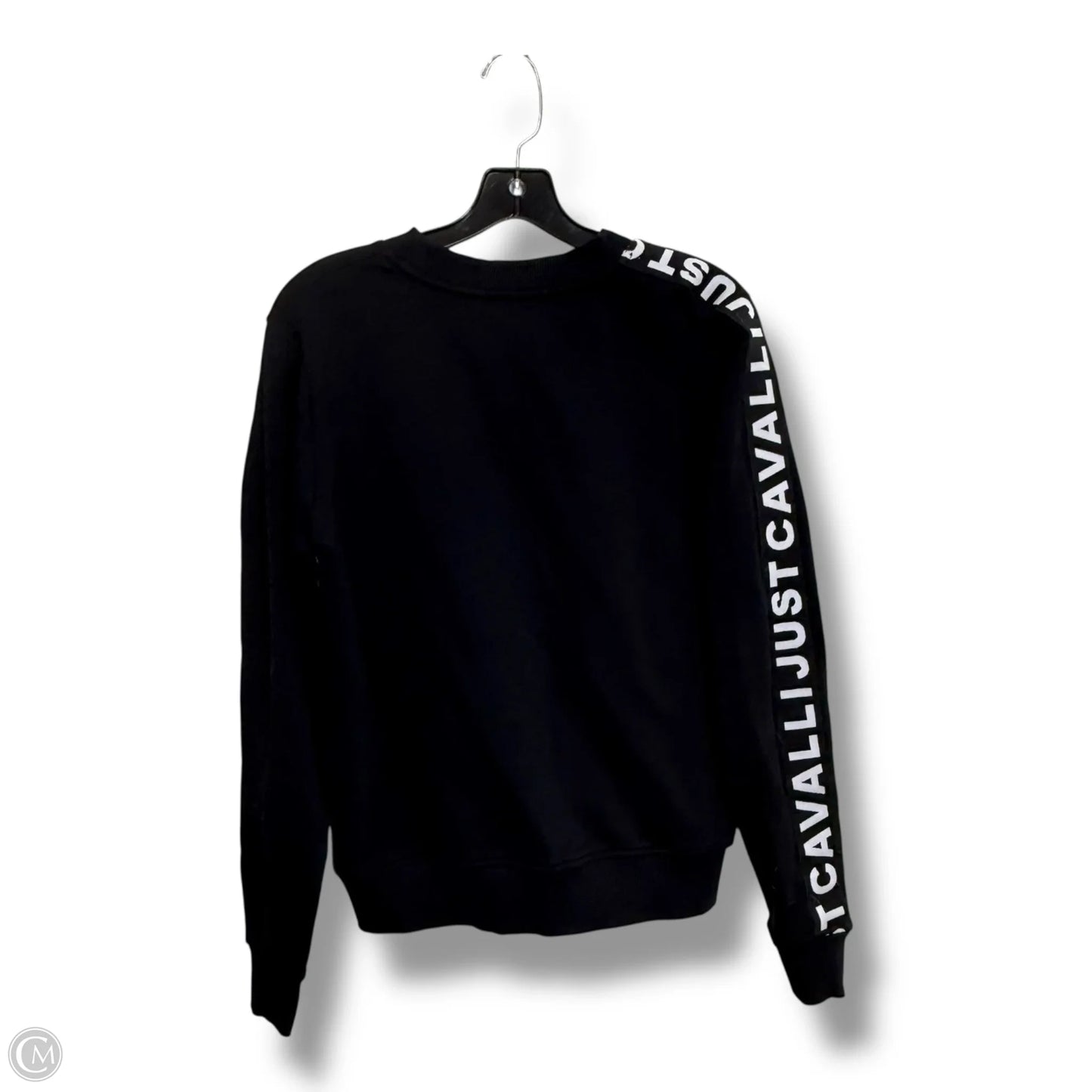 Sweatshirt Hoodie By JUST CAVALLI In Black, Size: M
