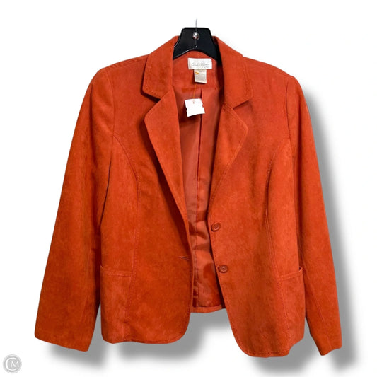 Blazer By Studio Works In Orange, Size: 12p