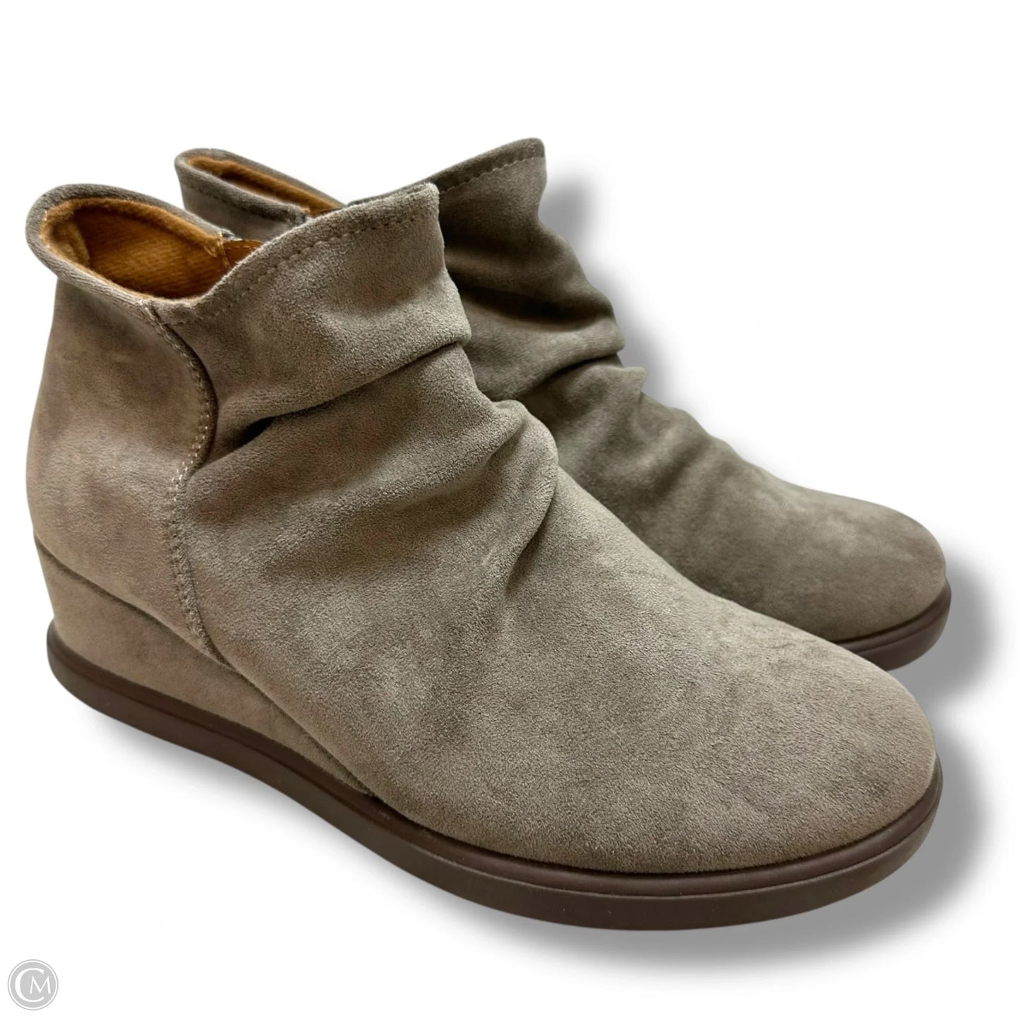 Boots Ankle Flats By Sofft In Tan, Size: 7