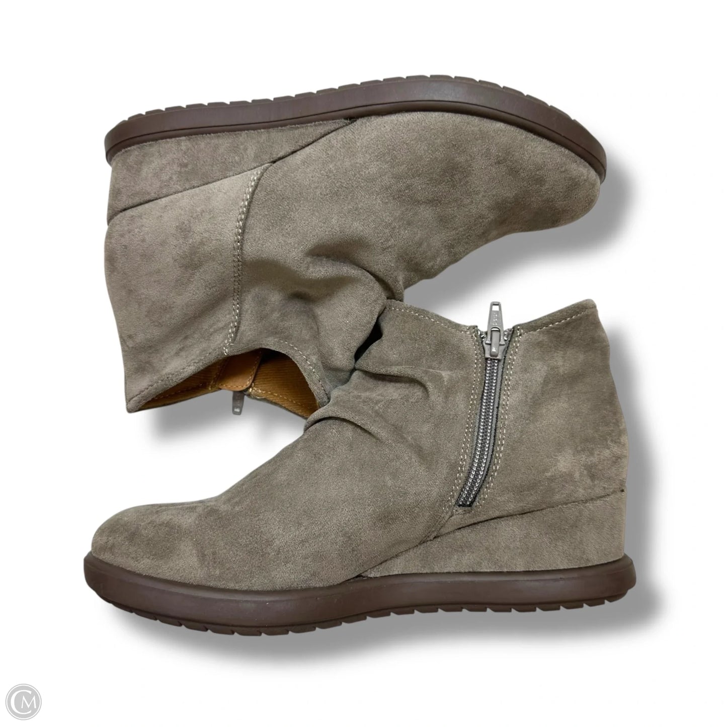 Boots Ankle Flats By Sofft In Tan, Size: 7