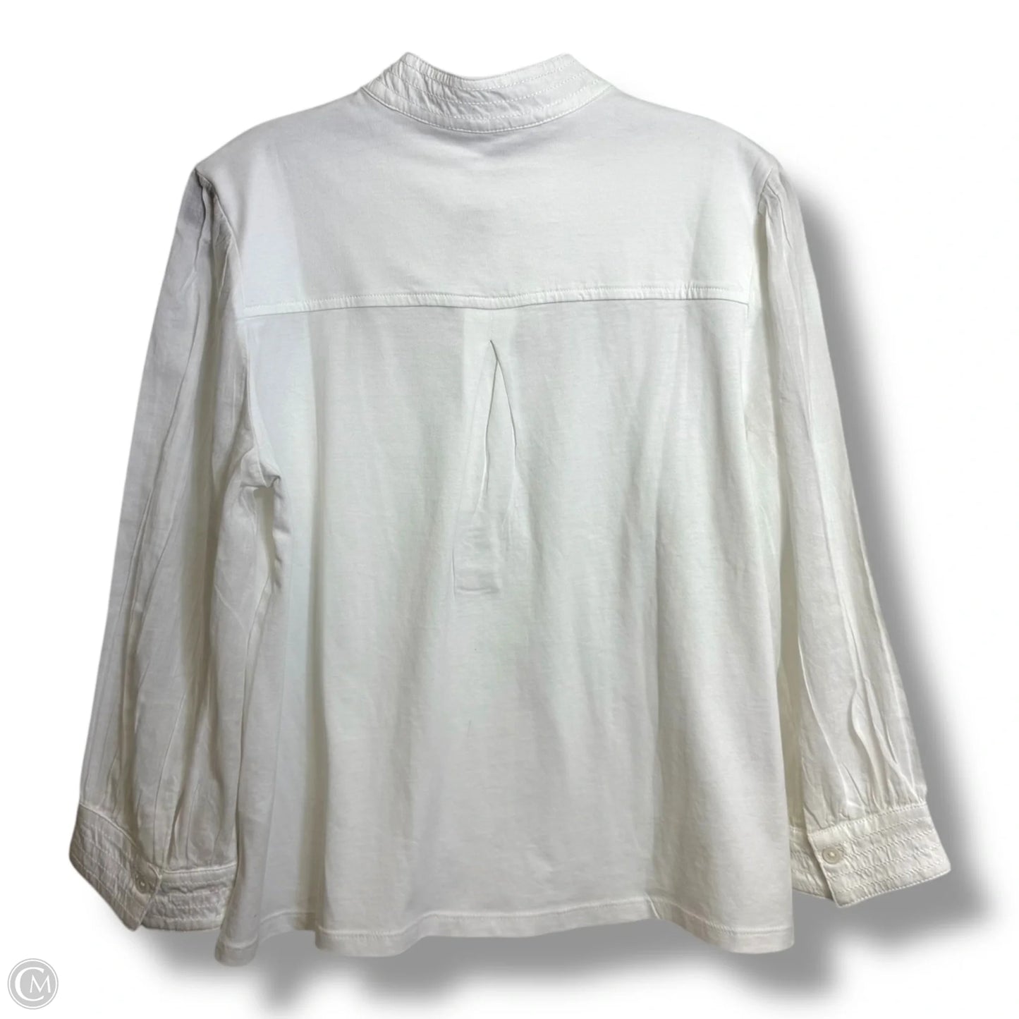 Top 3/4 Sleeve By Banana Republic In White, Size: M