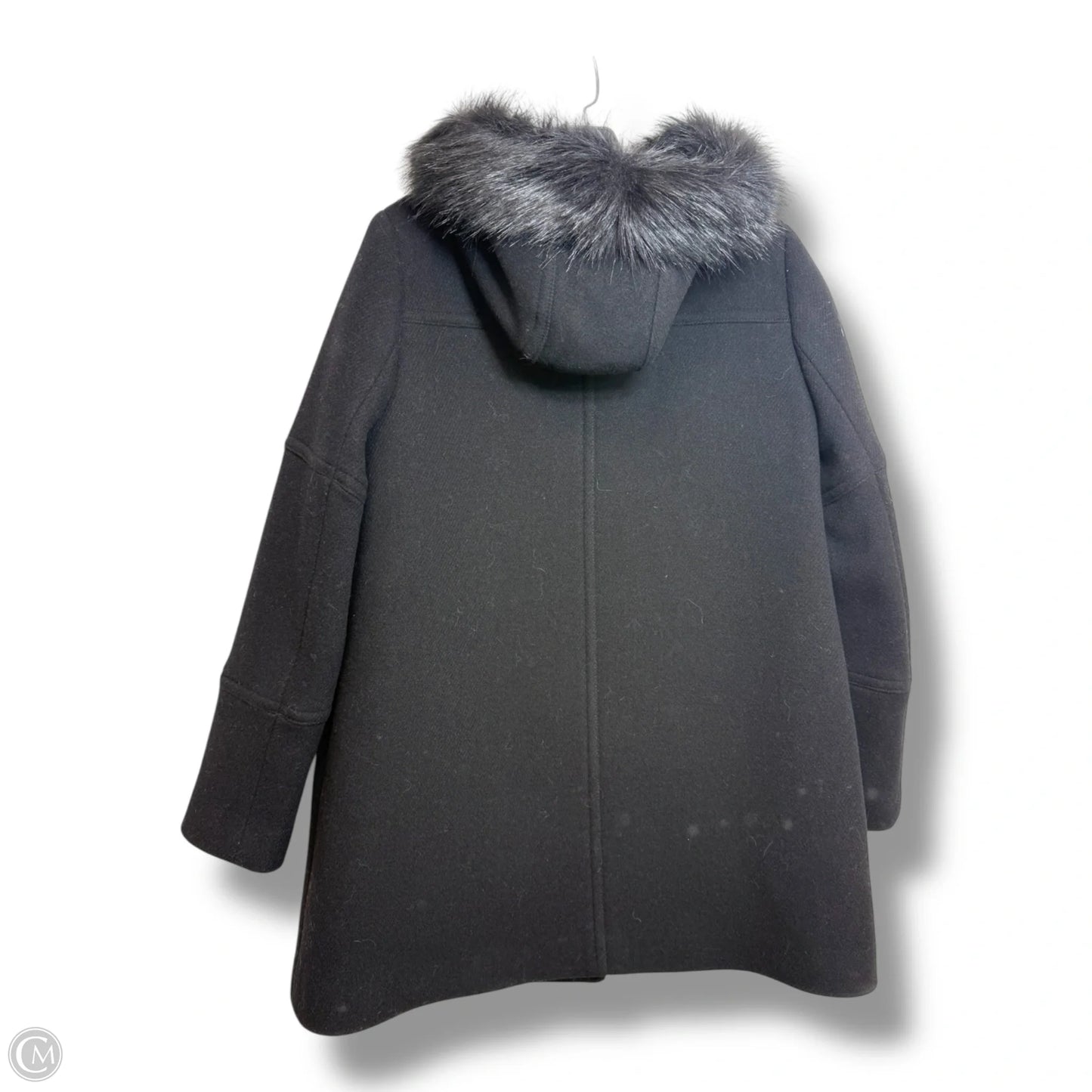 Coat Peacoat By J. Crew In Black, Size: 8