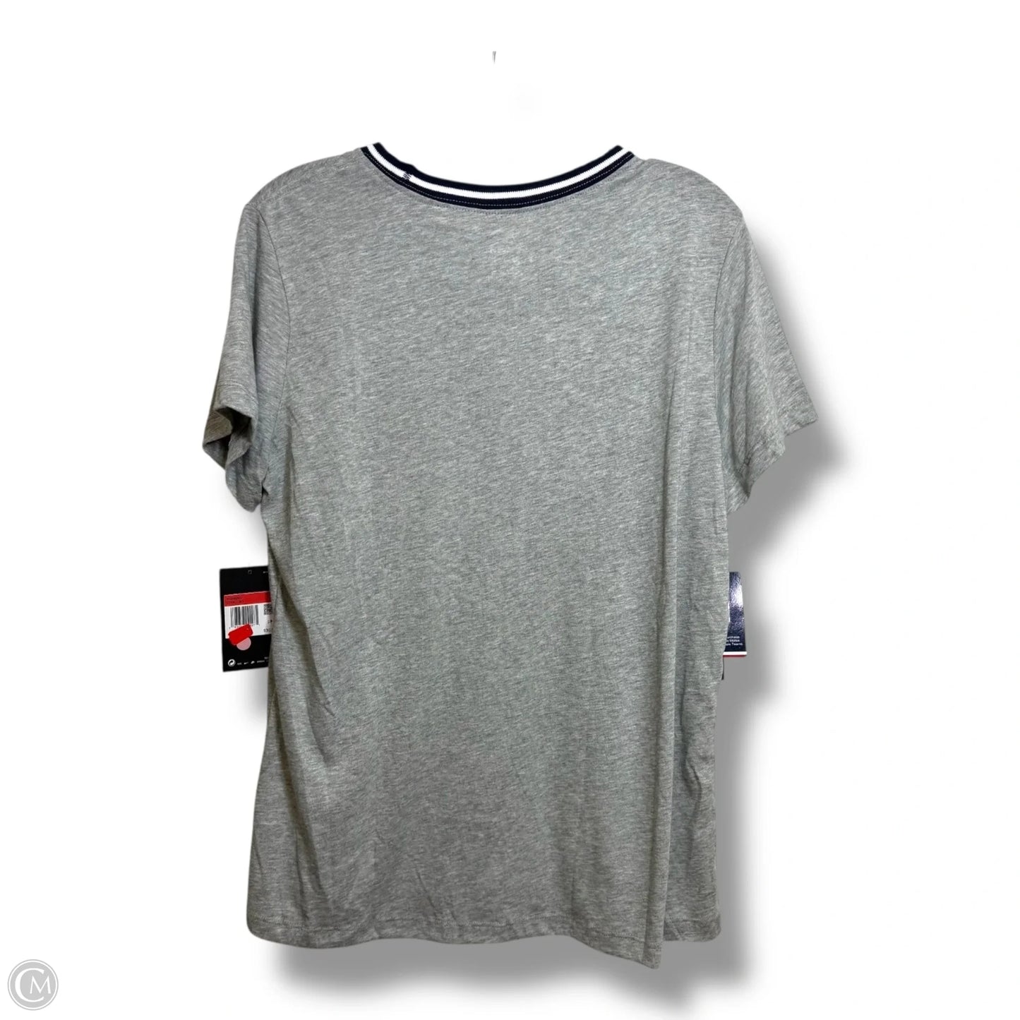 USA Top Short Sleeve Basic By Nike Apparel In Grey, Size: L