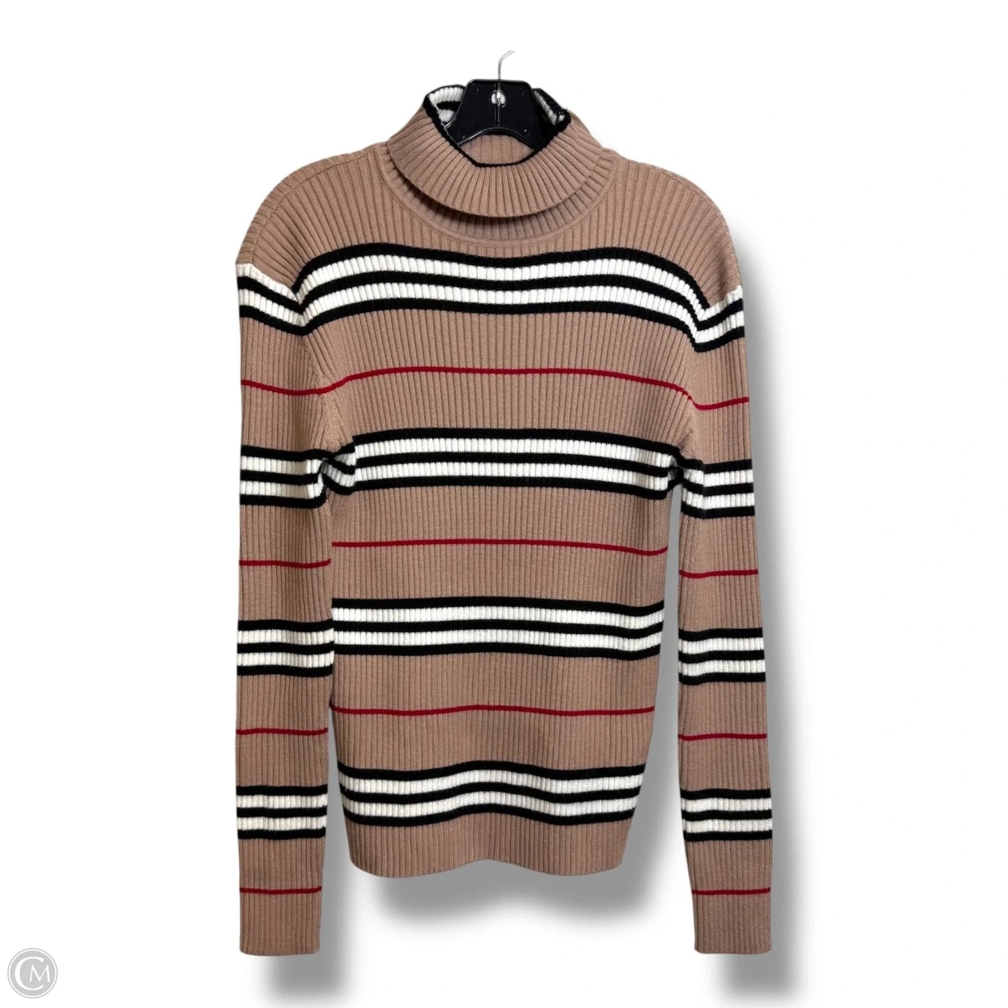 Top Long Sleeve By CEZELE In Striped Pattern, Size: L